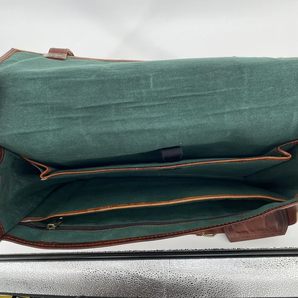 Rustic Town 15-inch Vintage Crossbody Full Grain Leather Laptop Messenger Bag